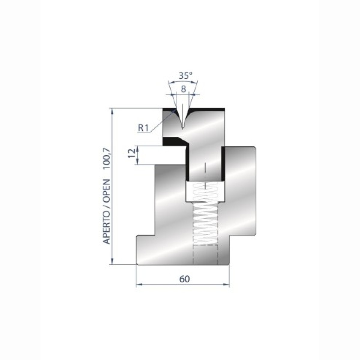 3037/8 - 35° - 415mm